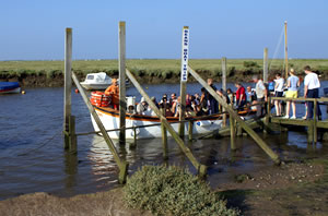 Loading the boat at Morston quay