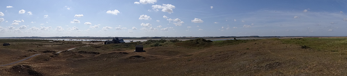 Panoramic view over the point